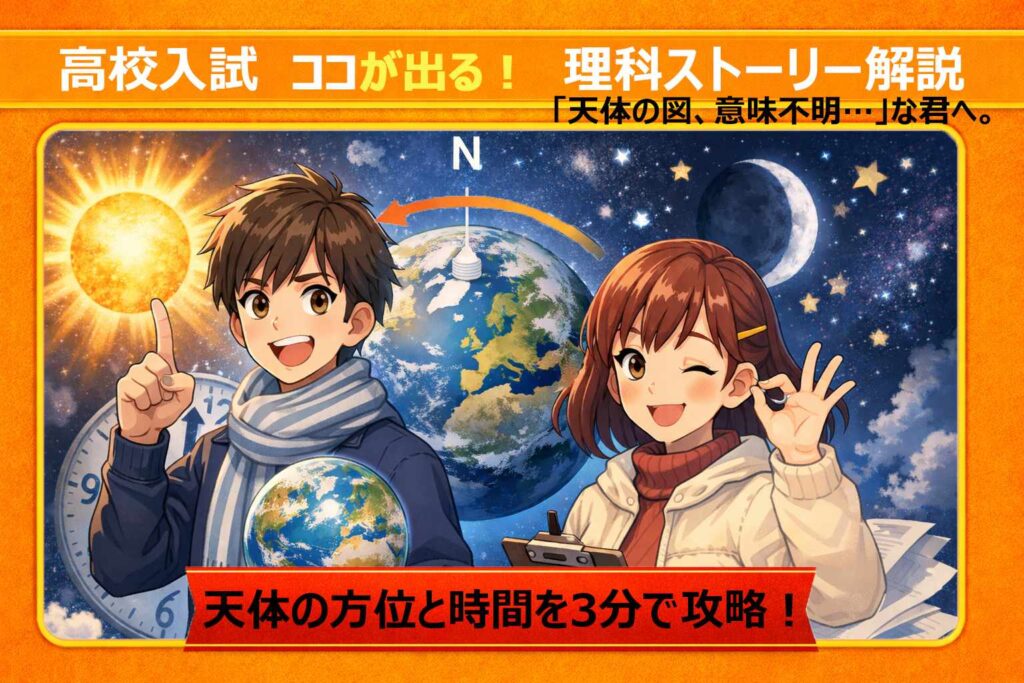 天体の方位と時間を3分で攻略！サムネイル