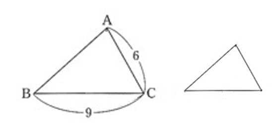 相似の対応する角の見つけ方　2辺の比とその間の角がそれぞれ等しい01