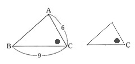 相似の対応する角の見つけ方　2辺の比とその間の角がそれぞれ等しい02