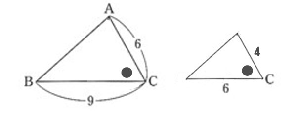 相似の対応する角の見つけ方　2辺の比とその間の角がそれぞれ等しい03
