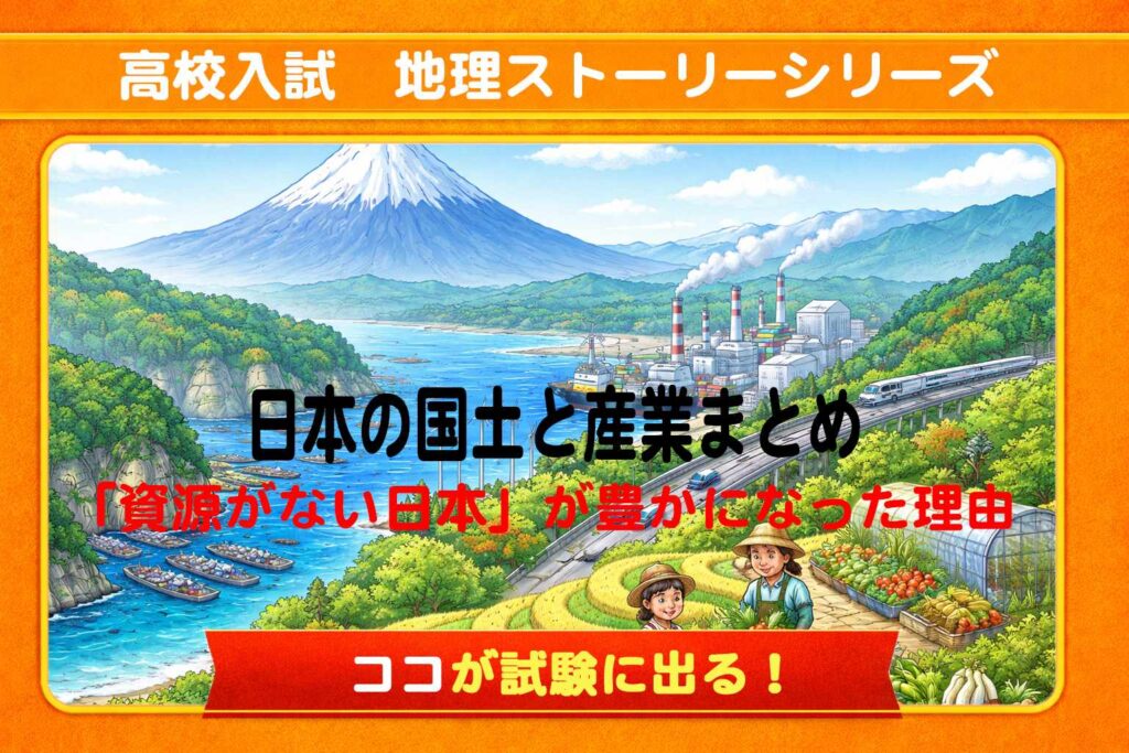 【高校入試地理】日本の産業まとめ！農業・工業・貿易を5分で総復習