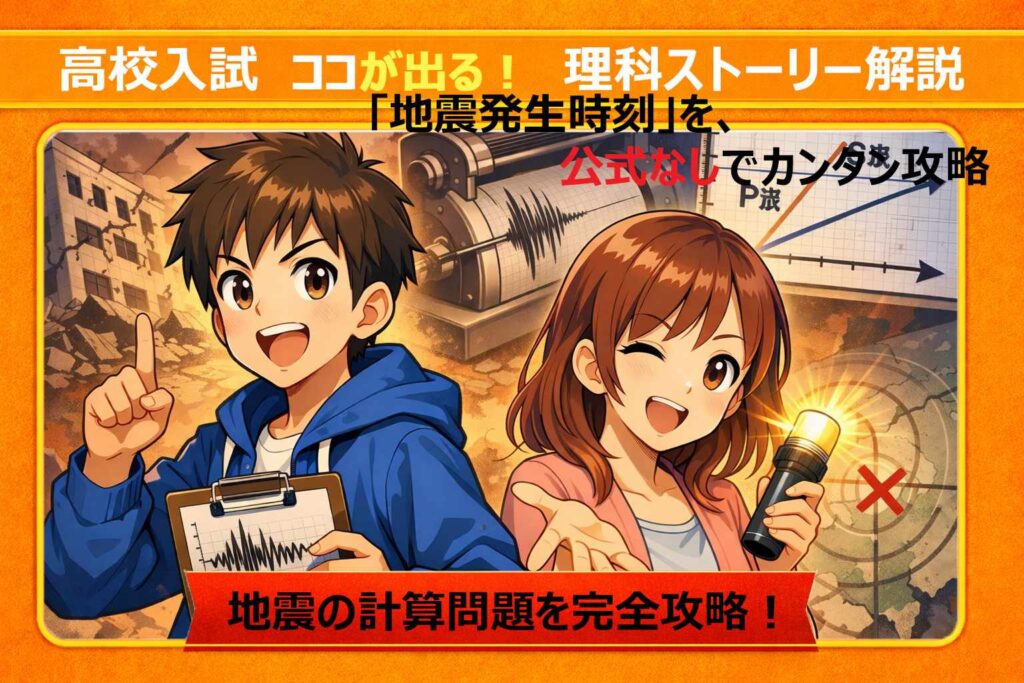 【高校入試理科】地震の計算問題を完全攻略！サムネイル