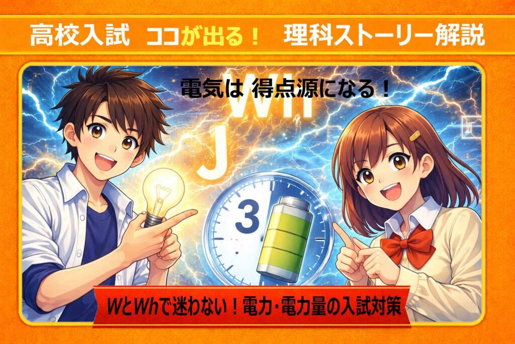 】WとWhでもう迷わない！電力・電力量の入試対策サムネイル
